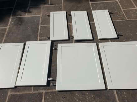 Photo of free 7 kitchen cabinet doors (Clint Green NR20) #1