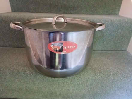 Photo of free enormous stainless steel saucepan (Palmer Park RG1) #1