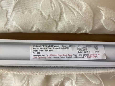 Photo of free Roman blinds (qty 7), cream colour (Saughall village CH1) #2