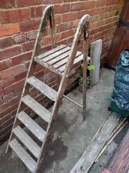 Photo of free Old stepladder - ornamental only (Langley Park, DH7) #1