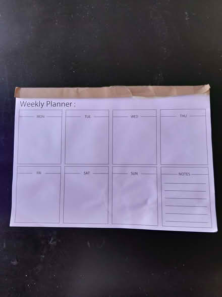 Photo of free Weekly planner pad (Baswich ST17) #1