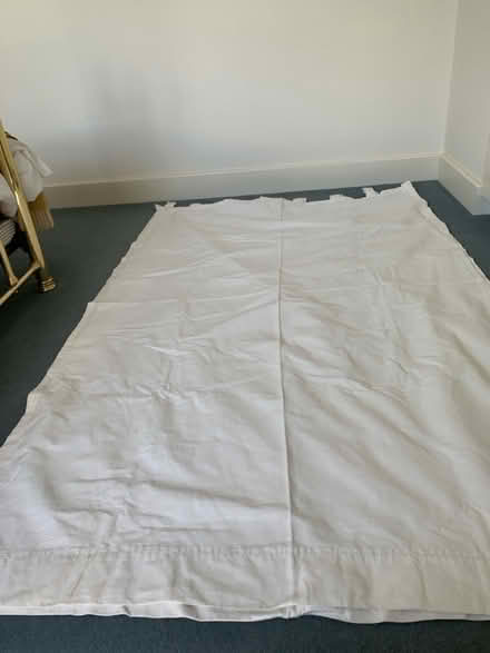 Photo of free White tab top curtains (Chadlington OX7) #1