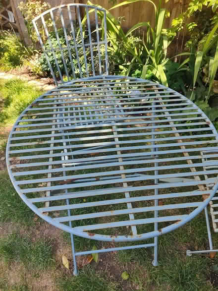 Photo of free Metal table and chairs ( folding) (Bransgore BH23) #3