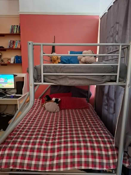 Photo of free Triple Sleeper Bunk Bed Frame with Single Mattress (Earls Colne CO6) #3