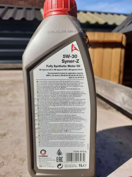 Photo of free Motor oil 5W30 (Caldecott OX14) #2