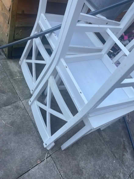 Photo of free White table and four chairs (Chester) #1
