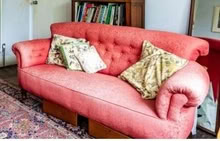Photo of free Red Victorian Sofa (Avonmouth BS11) #1