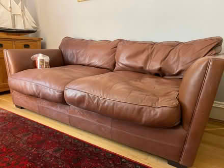 Photo of free Leather Sofa (Lansdown) #1