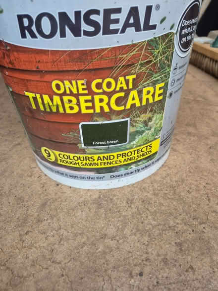 Photo of free Forest green woodstain (Little Harrowden NN9) #2