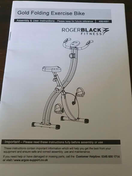 Photo of free Folding exercise bike (Aldershot GU12) #2