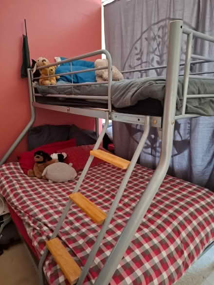 Photo of free Triple Sleeper Bunk Bed Frame with Single Mattress (Earls Colne CO6) #1