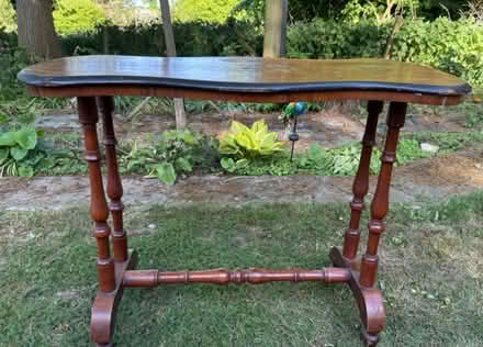 Photo of free Wooden side table - Walnut (Loddon) #2