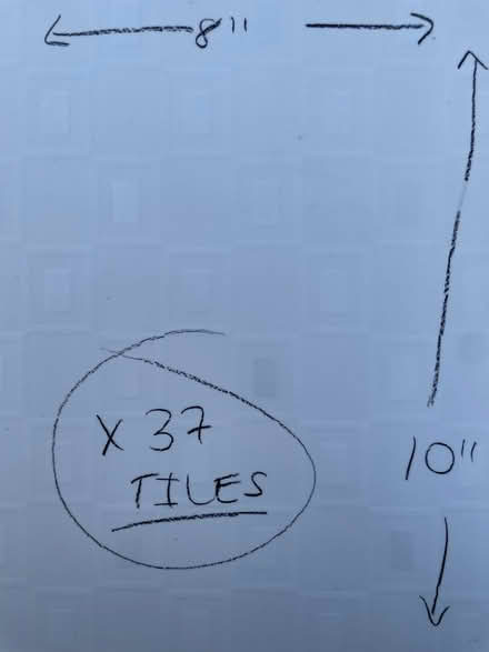 Photo of free 37 bathroom tiles (Rubery B45) #2