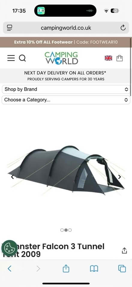 Photo of free Wynnster Falcon 3 man tent (RG7 1gx) #3