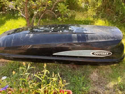 Photo of free Roof box - single size but with only 3 of the 4 fittings (Torbrex FK7) #4