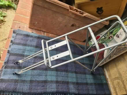 Photo of free Bicycle pannier rack silver (Romsey, CB1) #1