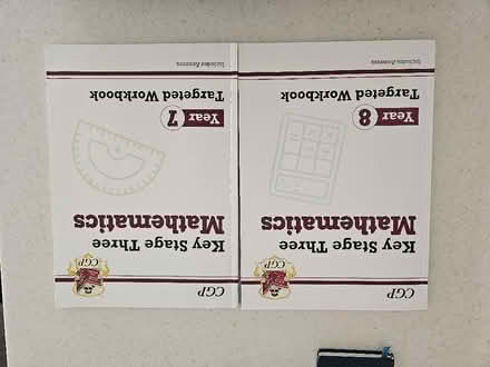 Photo of free CGP Year 7 and 8 Maths workbooks (Brimscombe GL5) #1