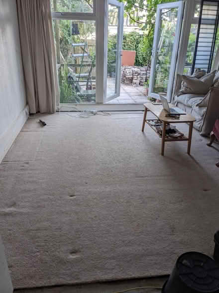 Photo of free Oatmeal coloured carpet & underlay (Lewes - near the prison) #1