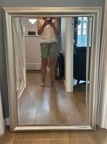 Photo of free Large IKEA silver framed mirror (North Kingston KT2) #1