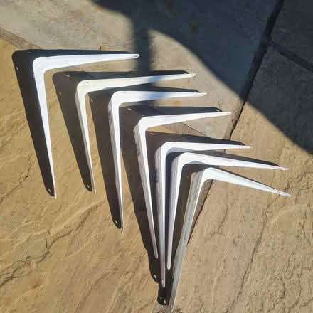 Photo of free 7 x white brackets (Bellfields GU1) #1