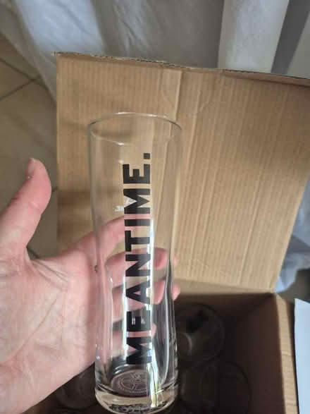 Photo of free 10 half pint glasses (CB23) #1