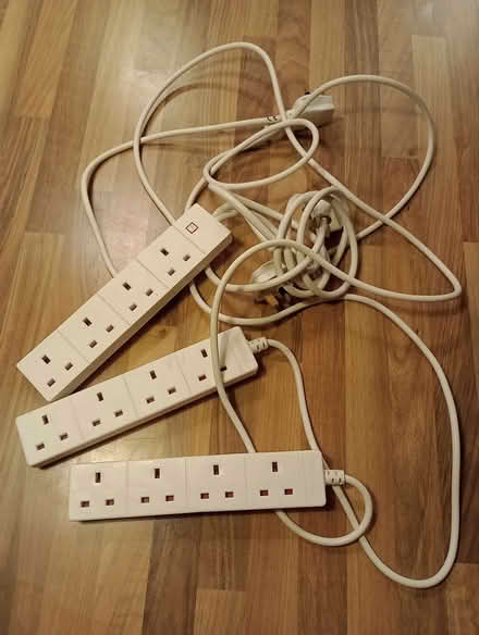 Photo of free Three x 4 way socket extension leads (North Hinksey OX2) #1