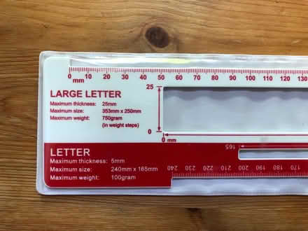 Photo of free Post office letter template/ ruler (Honor Oak/ Forest Hill SE23) #1