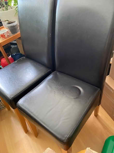 Photo of free Faux leather dinning chairs (x2) (Oxford-Freegle CGA OX4) #1