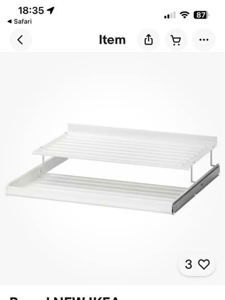 Photo of free Ikea Pax system-pull out shoe rack (Sanderstead) #1
