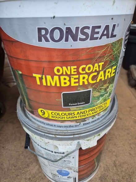 Photo of free Forest green woodstain (Little Harrowden NN9) #1