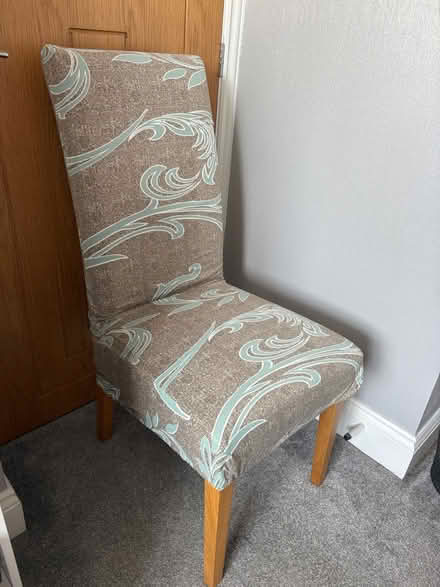 Photo of free High back dining chair covers (PR7 Euxton) #1