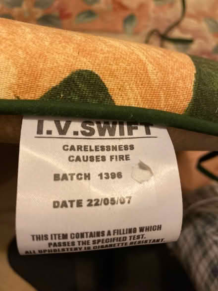 Photo of free Chair Cushion (Seaford) #2