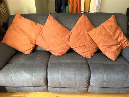 Photo of free Large cushions c. 59cms v 54cms (The Gallops, Leopardstown) #1