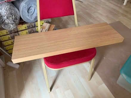 Photo of free Floating wooden shelf. 80x25cm (Bermondsey SE1 5HP) #1