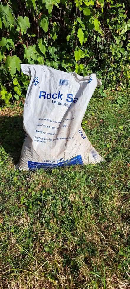 Photo of free Part-used bag of white rock salt. (Chelmsford CM1) #1
