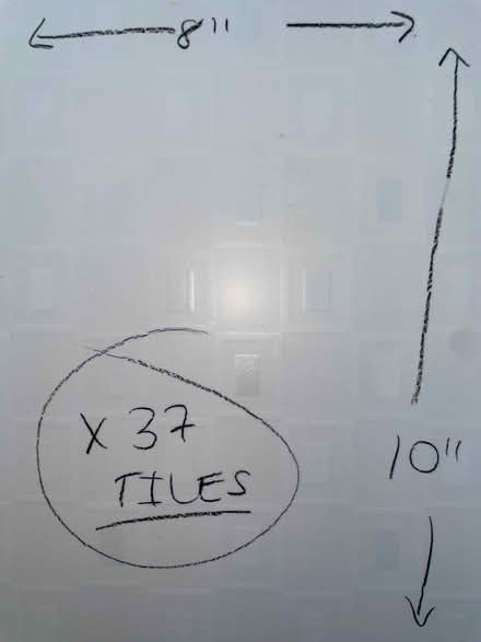 Photo of free 37 bathroom tiles (Rubery B45) #1