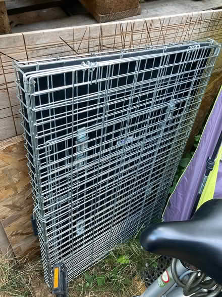 Photo of free Tough strong metal dog crate M/L (Hendon, London NW4) #2