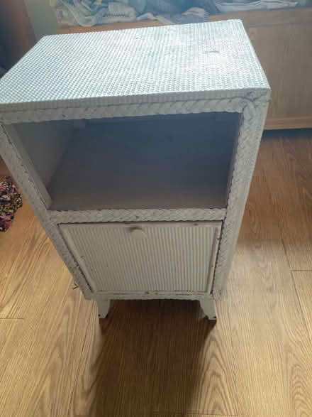 Photo of free Pink painted Lloyd loom caninet (Newtown SG16) #1