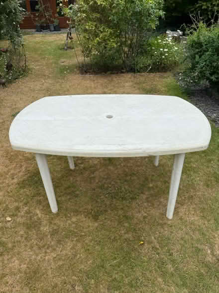 Photo of free White plastic table (PO12 2 Gosport) #1
