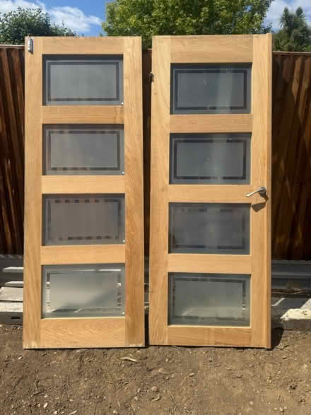 Photo of free Double frosted glass doors (Pinner HA5) #1
