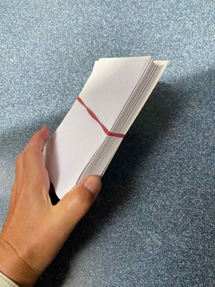 Photo of free Stack of index cards (West Oxfordshire OX28) #1