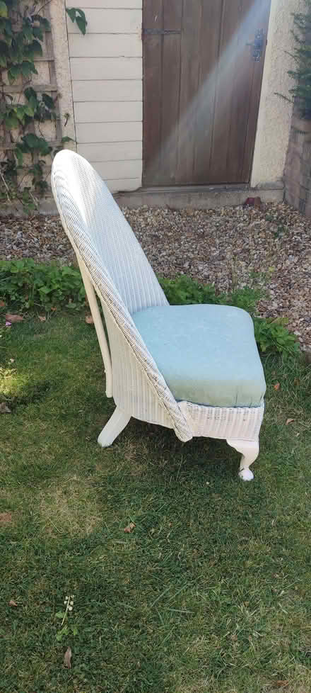Photo of free Lloyd Loom style rattan low bedroom chair. (Bridgnorth WV16) #3