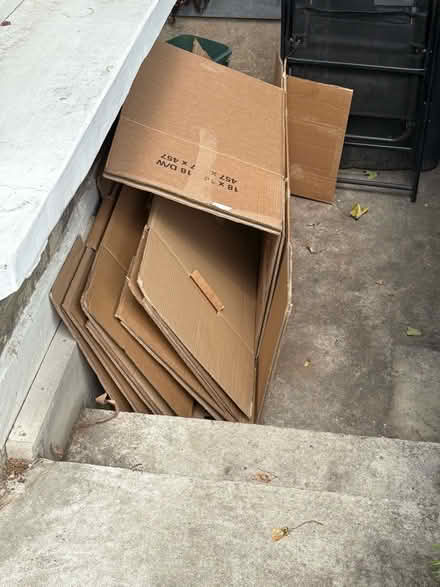 Photo of free 35 Dry Packing cases standard and wardrobe sized (Chiswick W4) #1