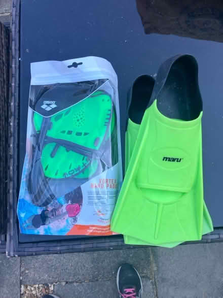 Photo of free Swim training fins and hand paddles (NN14) #1