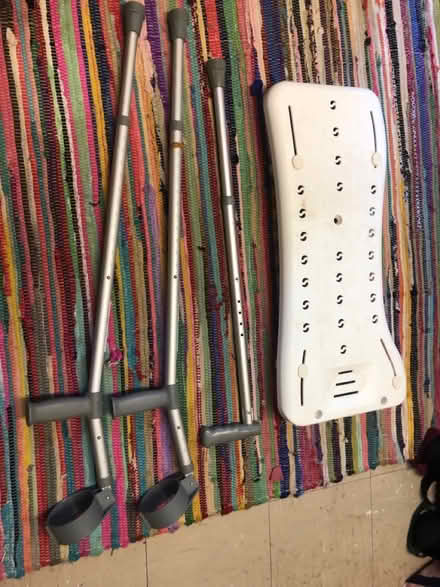 Photo of free Bath bench, walking stick etc (Elkstone GL53) #1