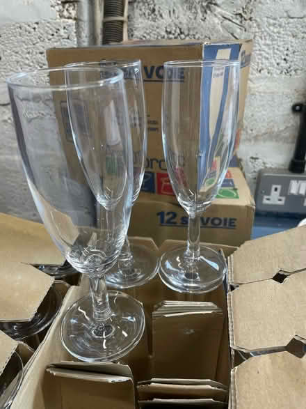 Photo of free 36 small champagne glasses (Bishopsworth BS13) #1