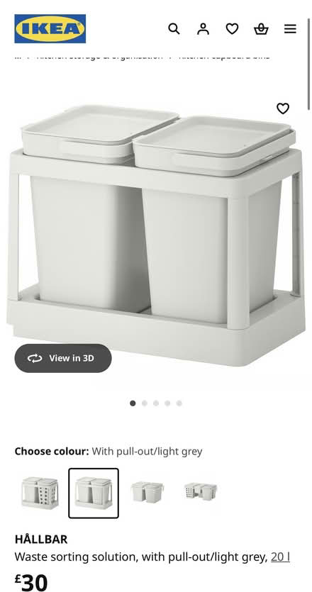 Photo of free IKEA Bin holder on tracks (Williamson Park) #3