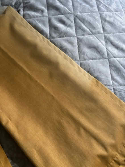 Photo of free Dunelm mustard curtains 117x137 (Swindon SN25) #2