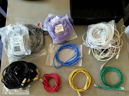 Photo of free Bag of Cat 5e Ethernet cables (Seaford BN25 4) #1