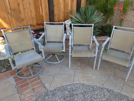 Photo of free 4 Patio Chairs (Hercules) #1